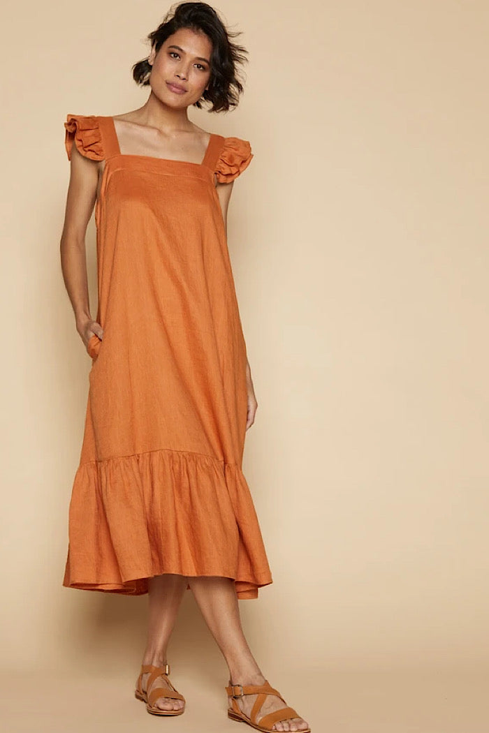 MYSTIC MAXI DRESS - RUST