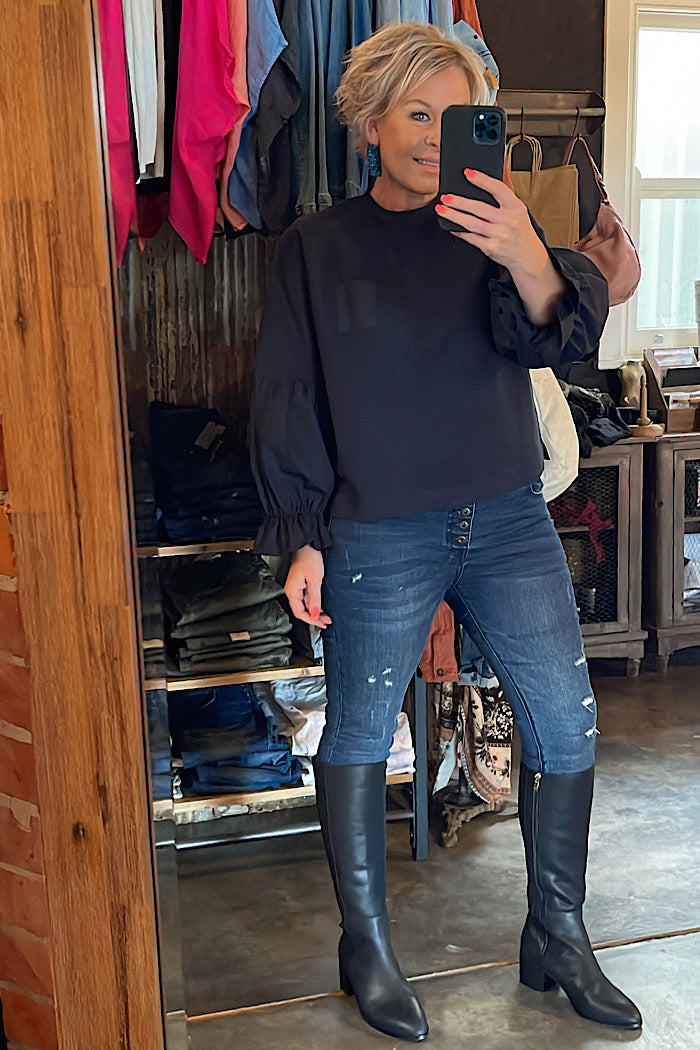 ECHO TOP - NAVY - FINAL CLEARANCE