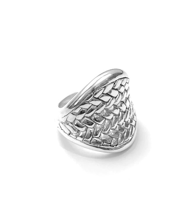 ELECTROFORM BASKET WEAVE RING