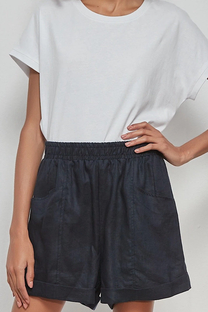 DEEP POCKET SHORTS - NAVY