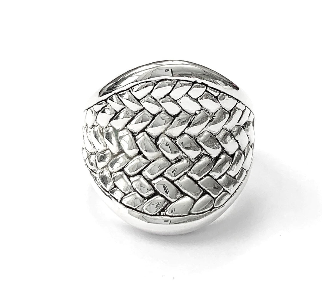 ELECTROFORM BASKET WEAVE RING