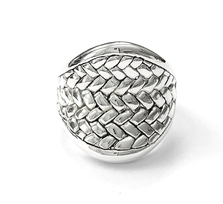 ELECTROFORM BASKET WEAVE RING
