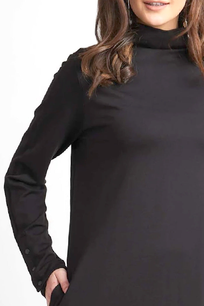 PUT THE FUN IN FUNNEL DRESS - BLACK - FINAL CLEARANCE