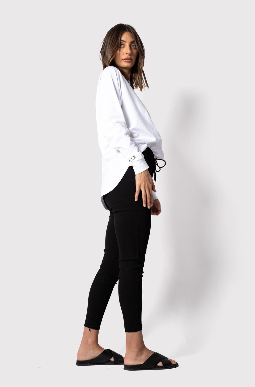 SAINT LONG SLEEVED TEE - WHITE - FINAL CLEARANCE