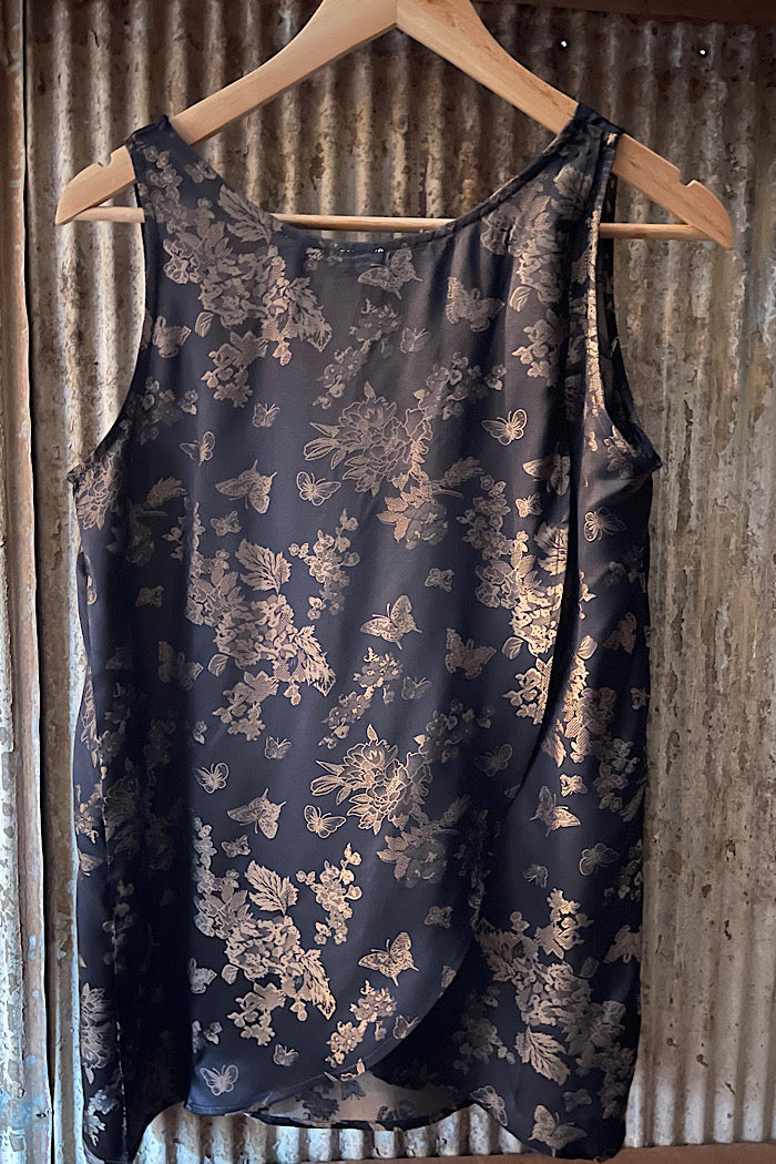 CHROME SINGLET - BRONZE BUTTERFLIES