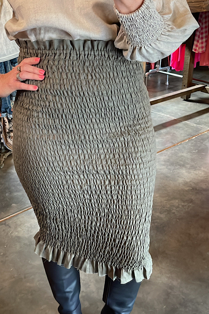 BONNIE SKIRT - KHAKI
