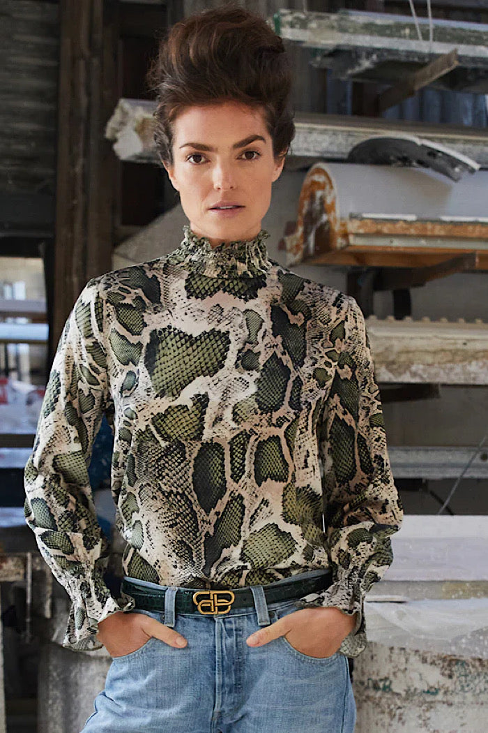 SKYROS BLOUSE - SNAKE