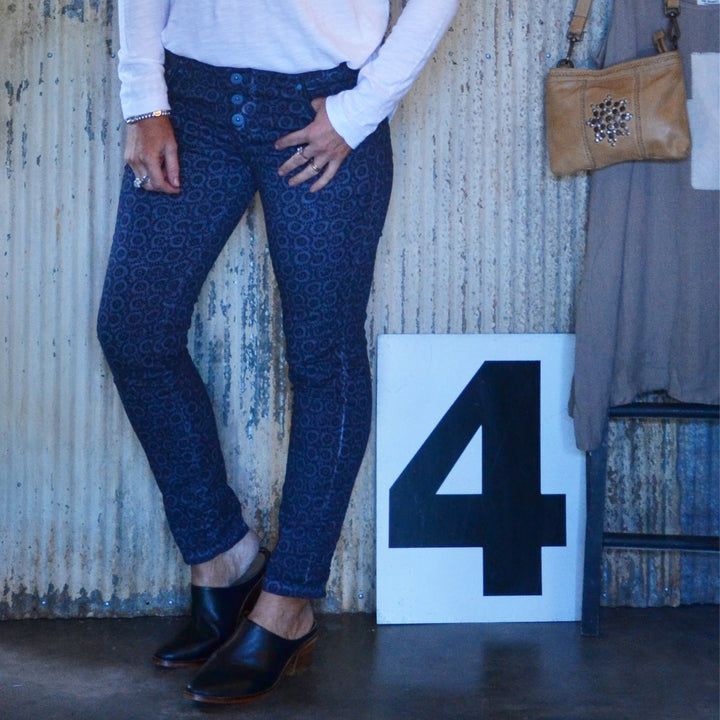 BLAKE BUTTON FLY BOYFRIEND PAISLEY - FINAL CLEARANCE
