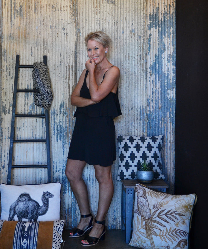 RIVIERA ROMPER - BLACK