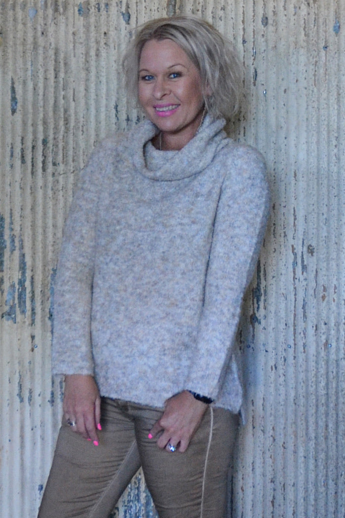 BIT OF ROUGH SWEATER - OAT MARLE - FINAL CLEARANCE