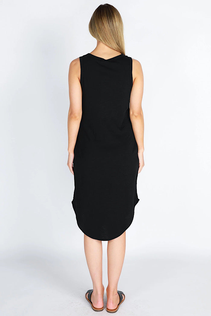 BAILEY MIDI DRESS - BLACK
