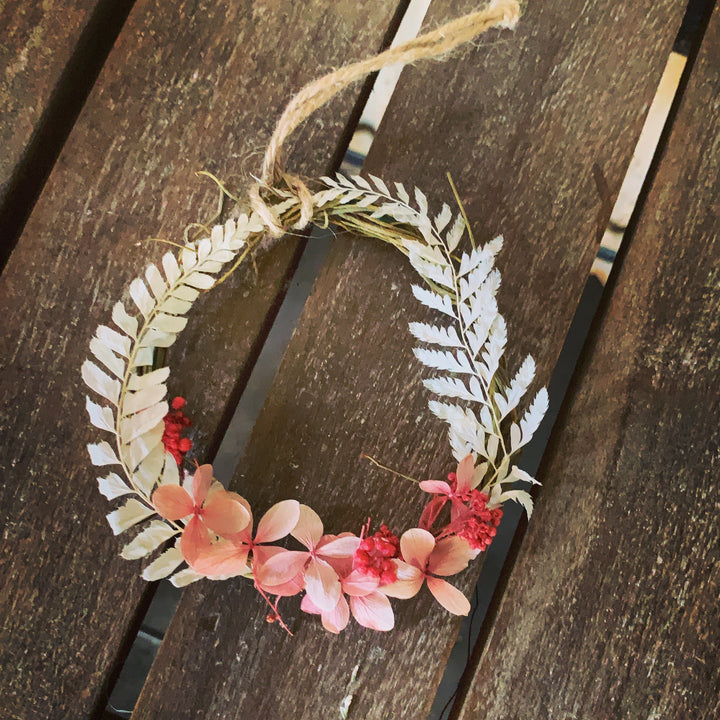 PRESERVED FLOWER WREATH DECORATIONS
