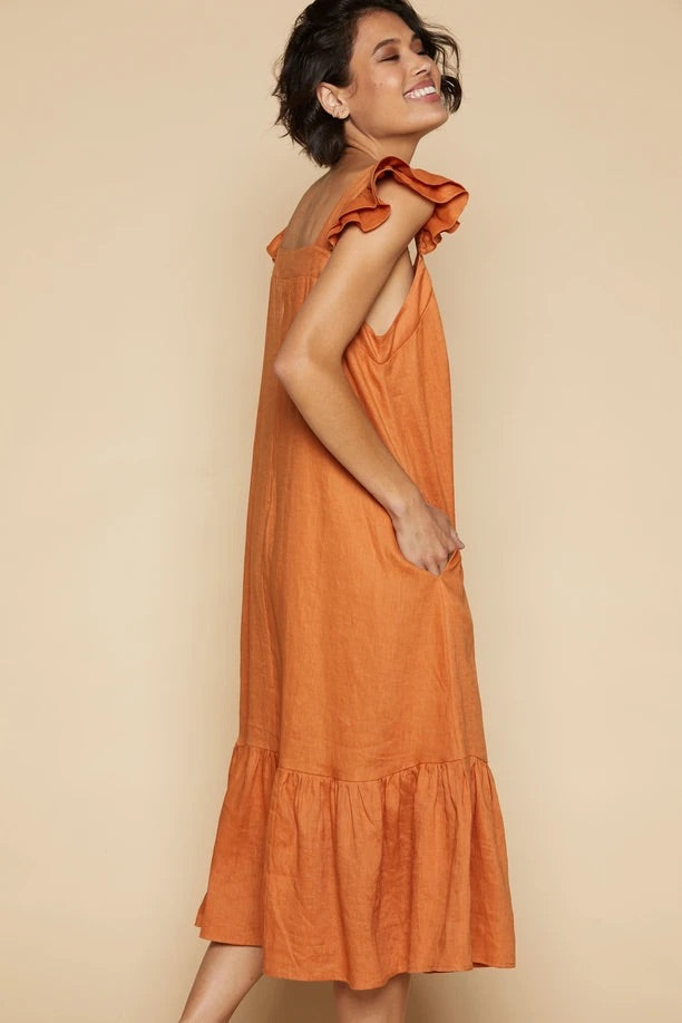 MYSTIC MAXI DRESS - RUST