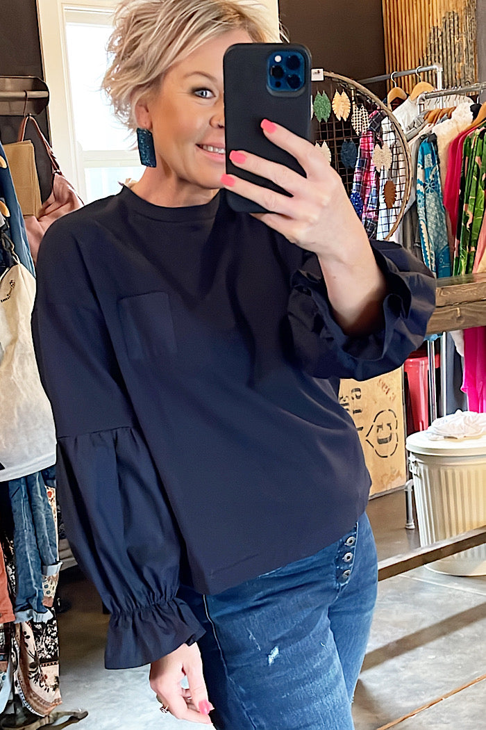 ECHO TOP - NAVY - FINAL CLEARANCE