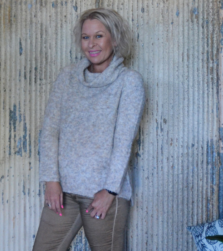 BIT OF ROUGH SWEATER - OAT MARLE - FINAL CLEARANCE
