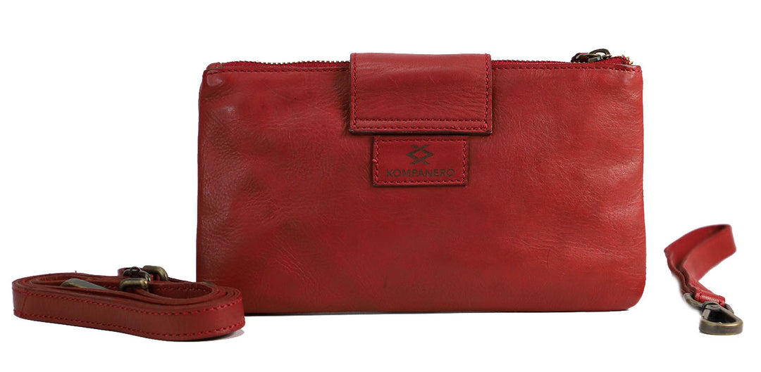 KENNA CROSSBODY CLUTCH - RED
