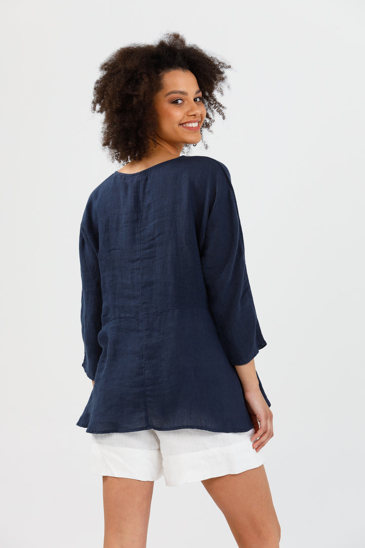 GEORGIA TOP - NAVY