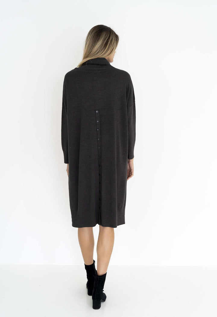 IVY DRESS - CHARCOAL - FINAL CLEARANCE