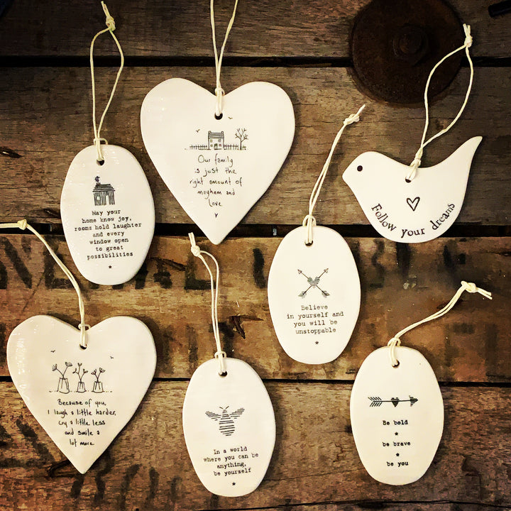 PORCELAIN HANGER - OUR FAMILY