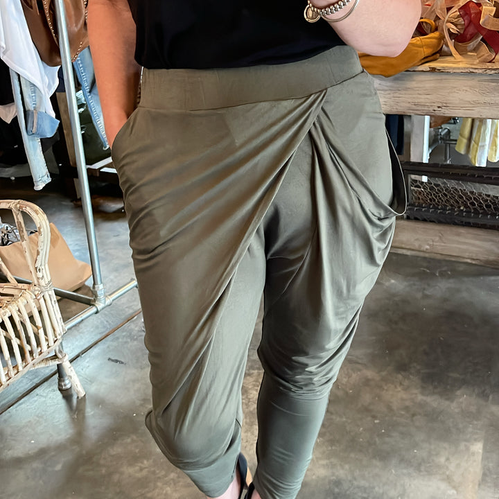 UPSIDE TROUSER - SAGE - FINAL CLEARANCE