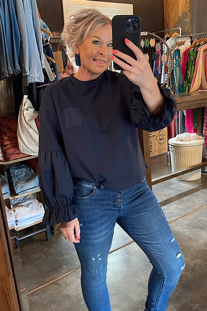 ECHO TOP - NAVY - FINAL CLEARANCE