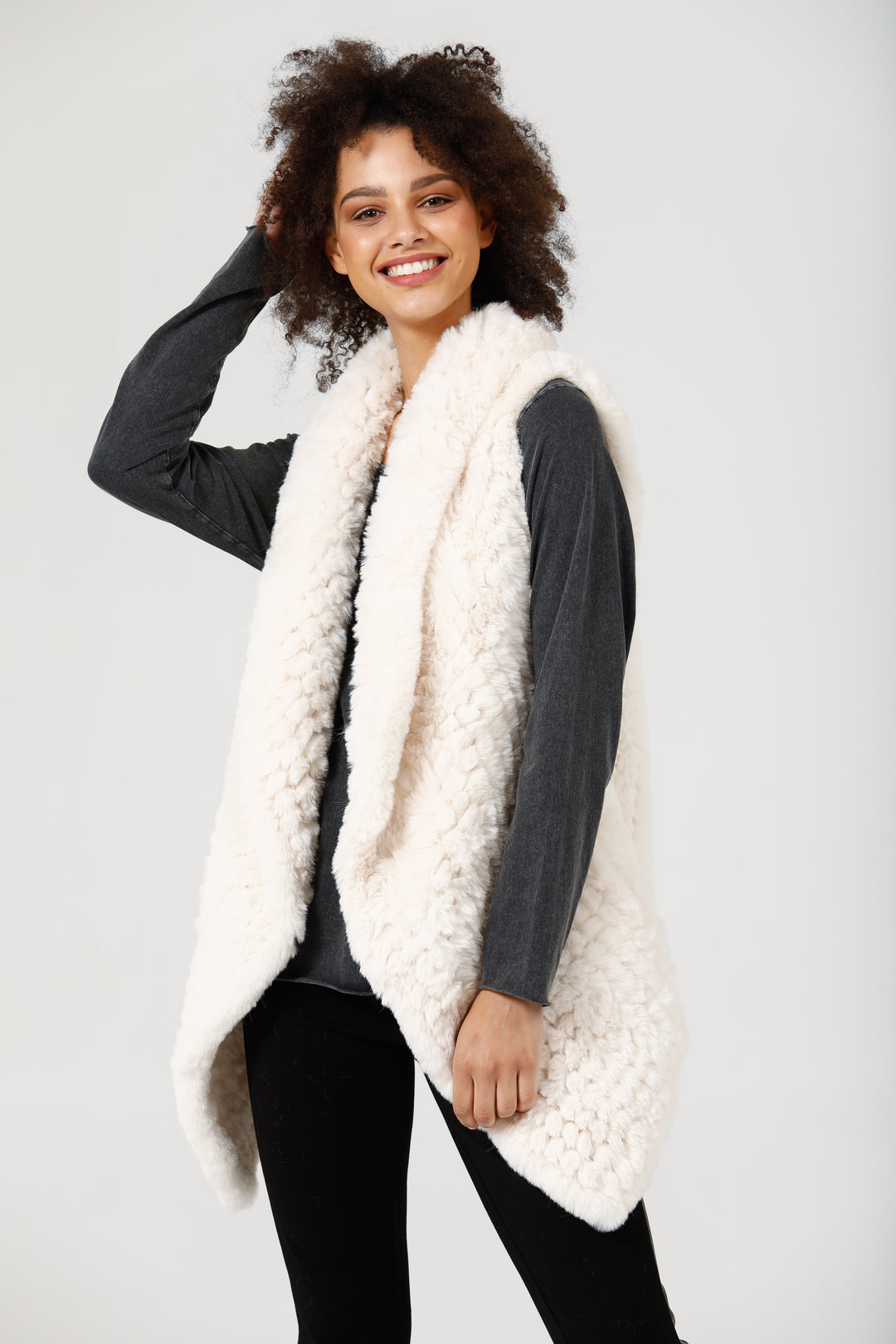 HAYWOOD VEST- CREAM - FINAL CLEARANCE