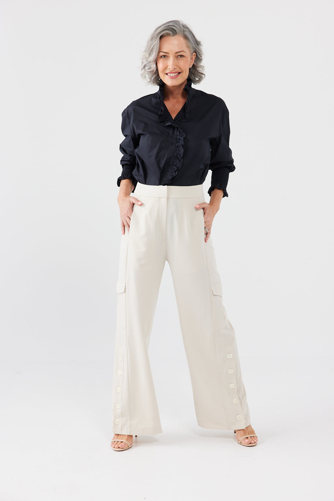 BENNY PANTS - ECRU - FINAL CLEARANCE