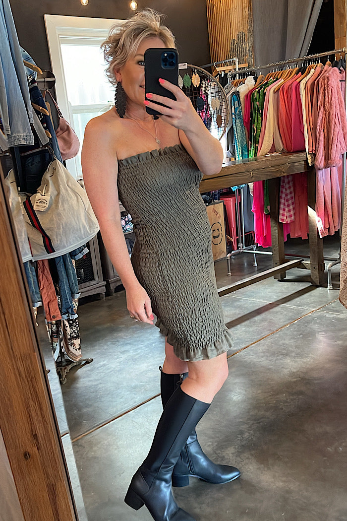 BONNIE SKIRT - KHAKI