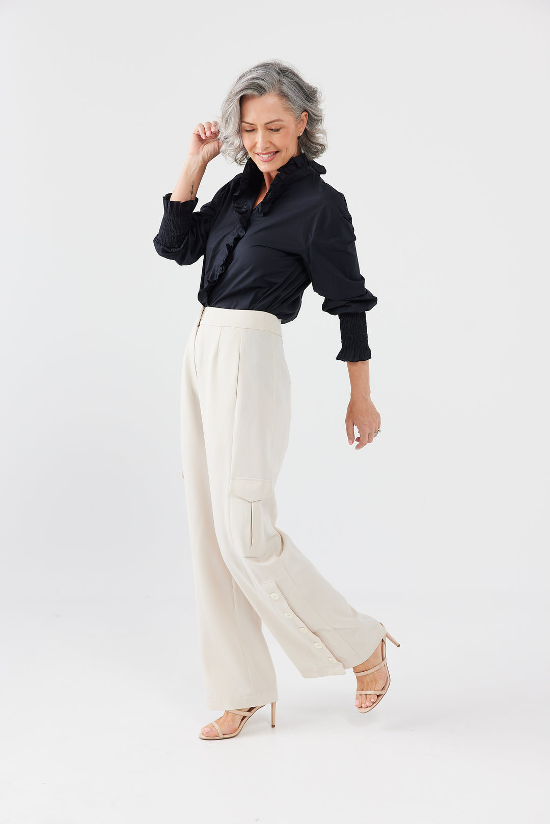 BENNY PANTS - ECRU - FINAL CLEARANCE