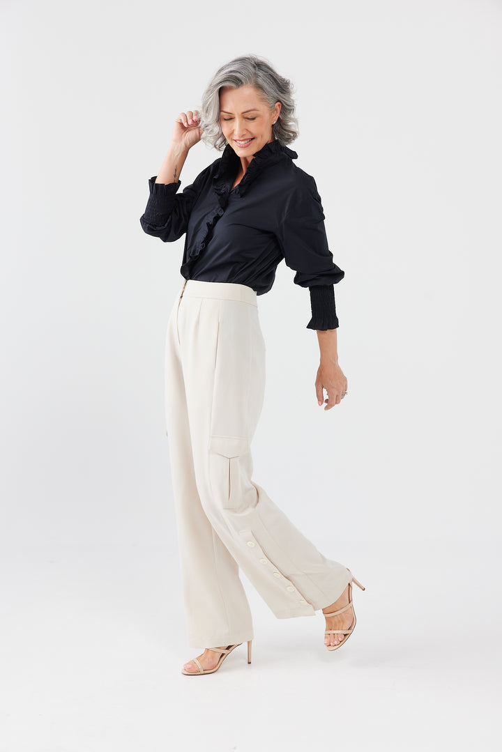 BENNY PANTS - ECRU - FINAL CLEARANCE