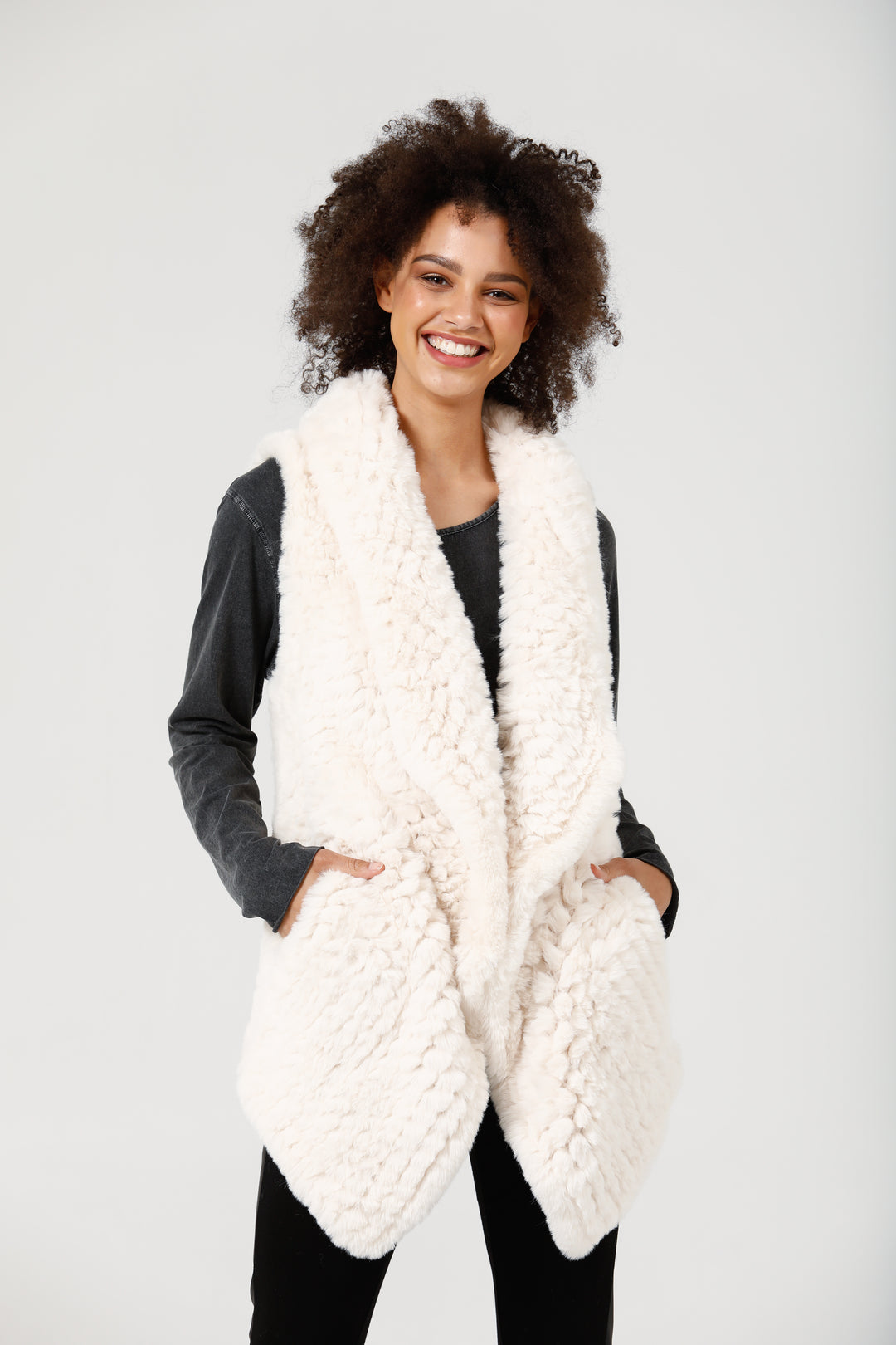 HAYWOOD VEST- CREAM - FINAL CLEARANCE