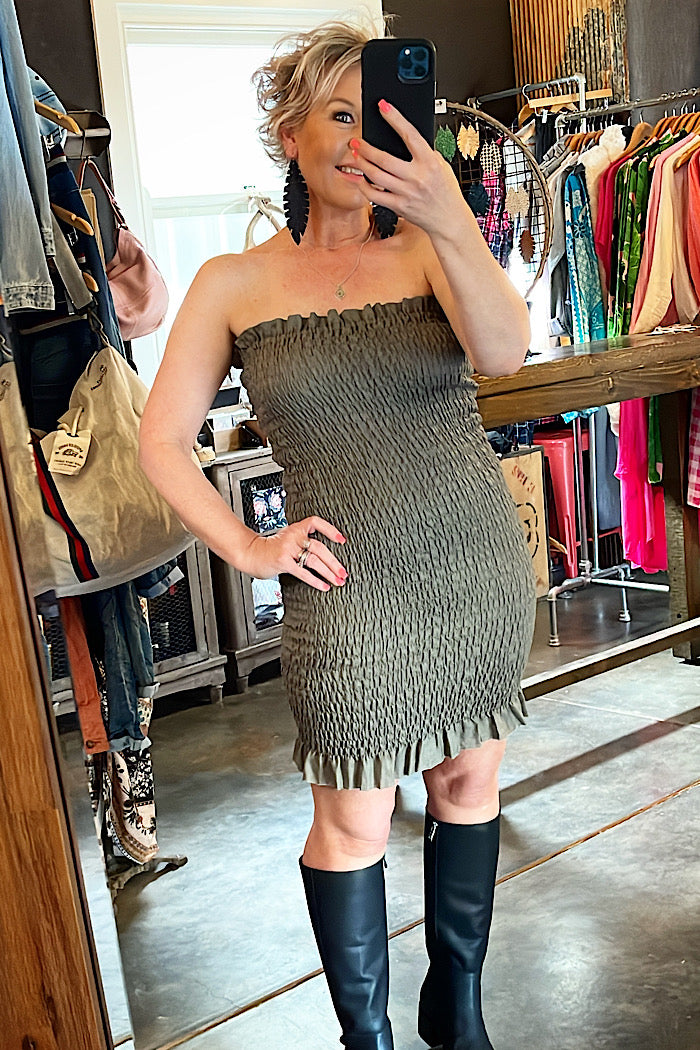 BONNIE SKIRT - KHAKI