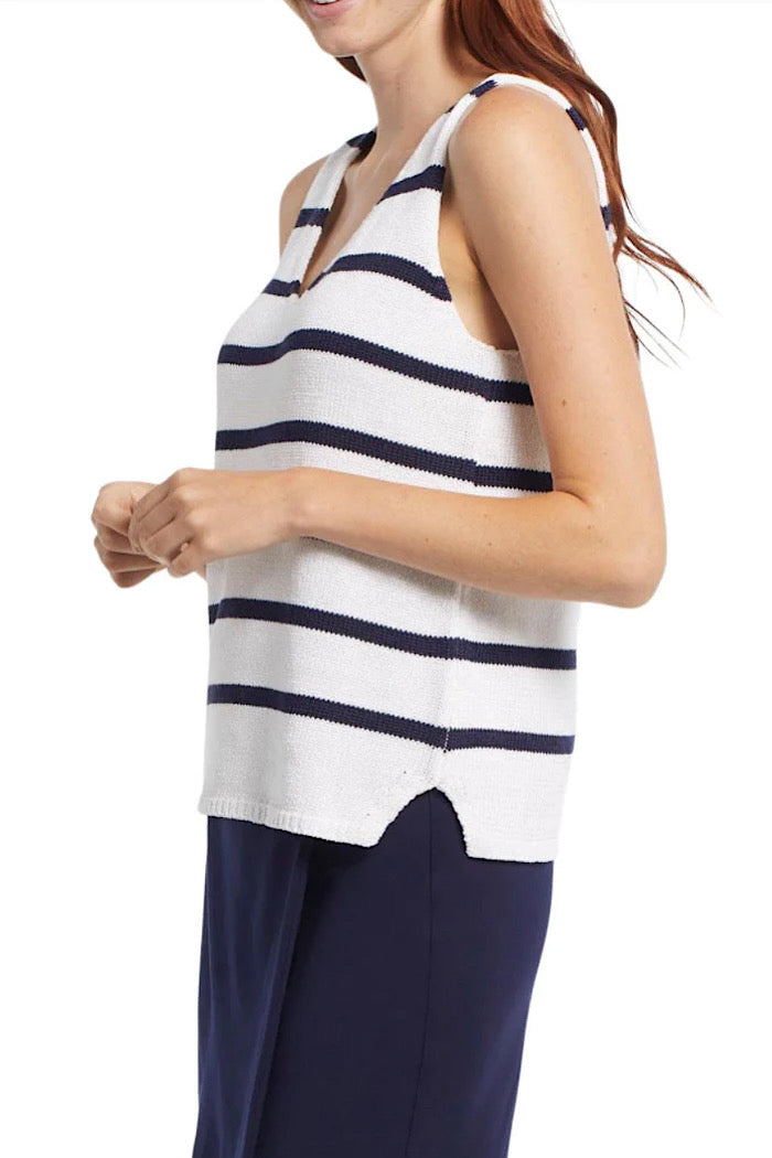 SLEEVELESS SWEATER CAMI - NAUTICAL - FINAL CLEARANCE