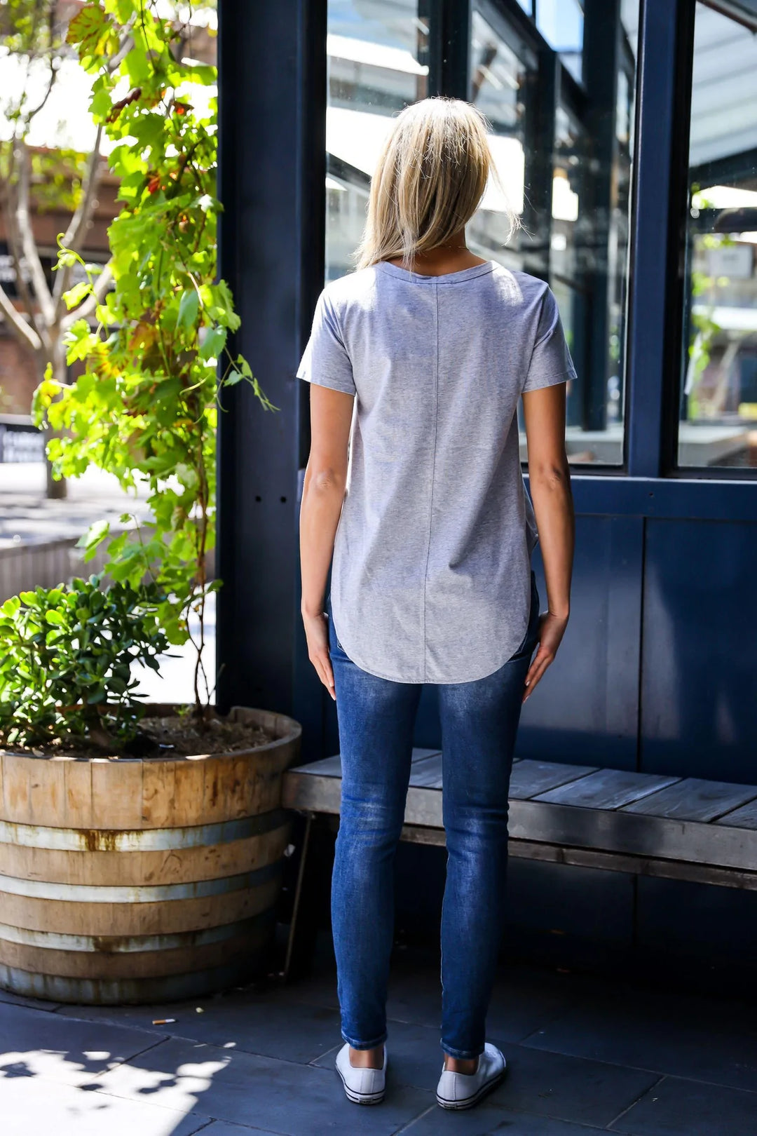 3S STAR TEE - GREY